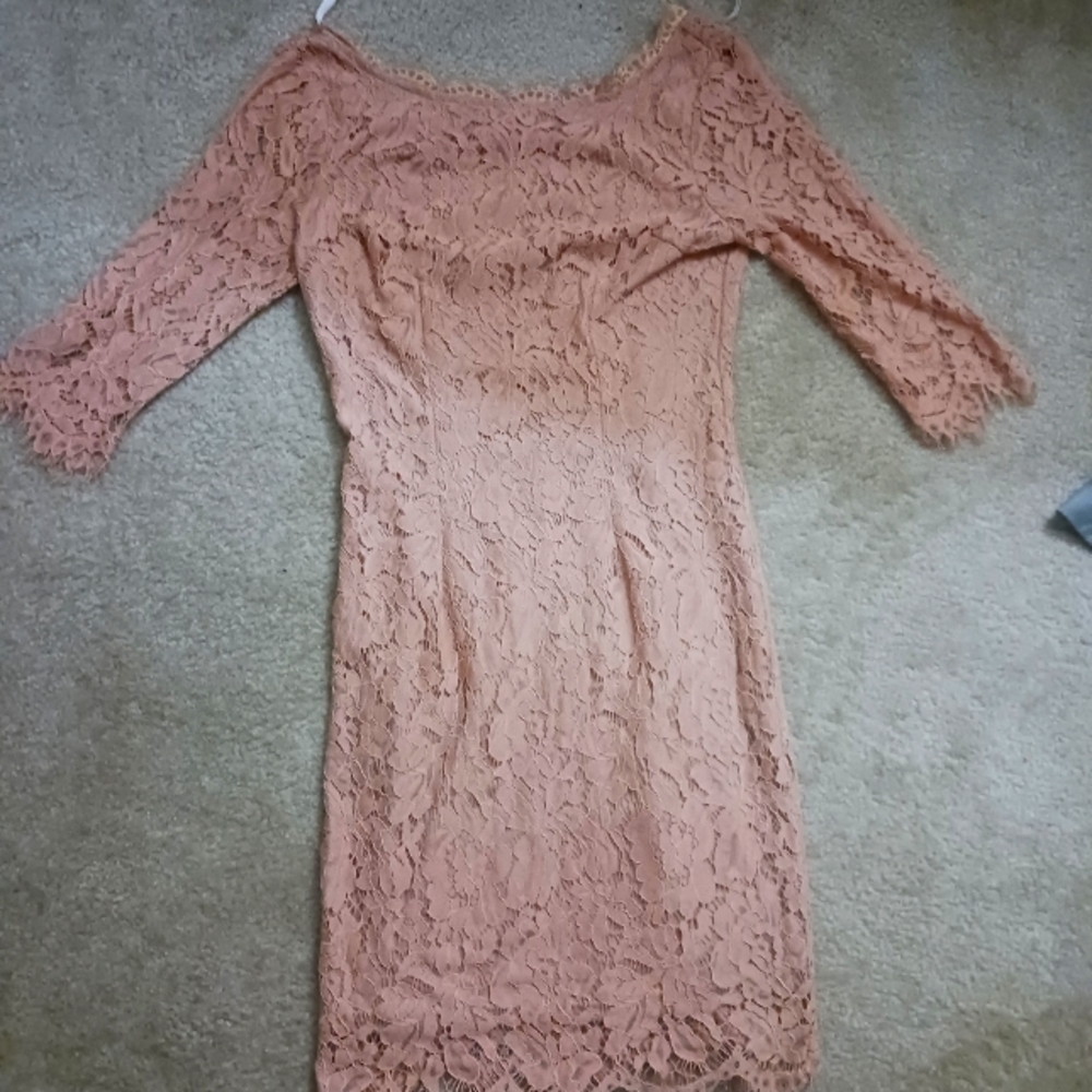 NWT Lace Cream Backless Summer Dress